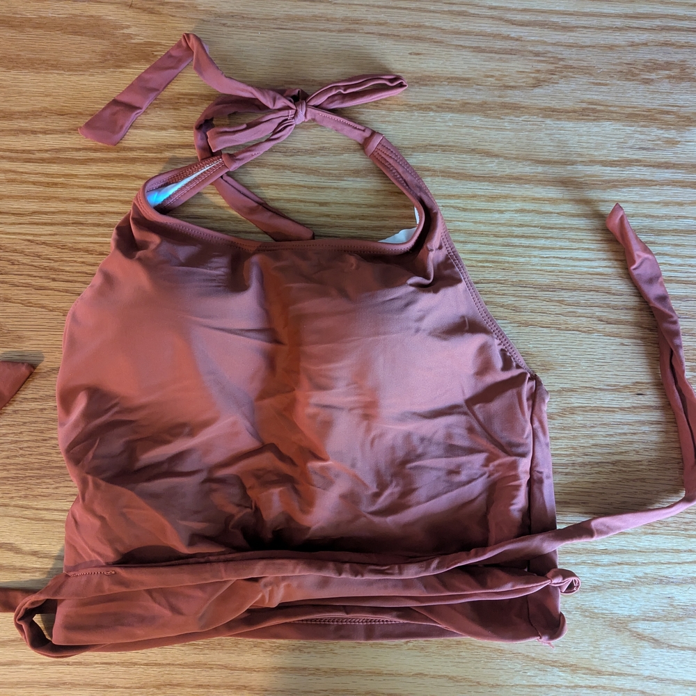 Rust Halter Bikini Top